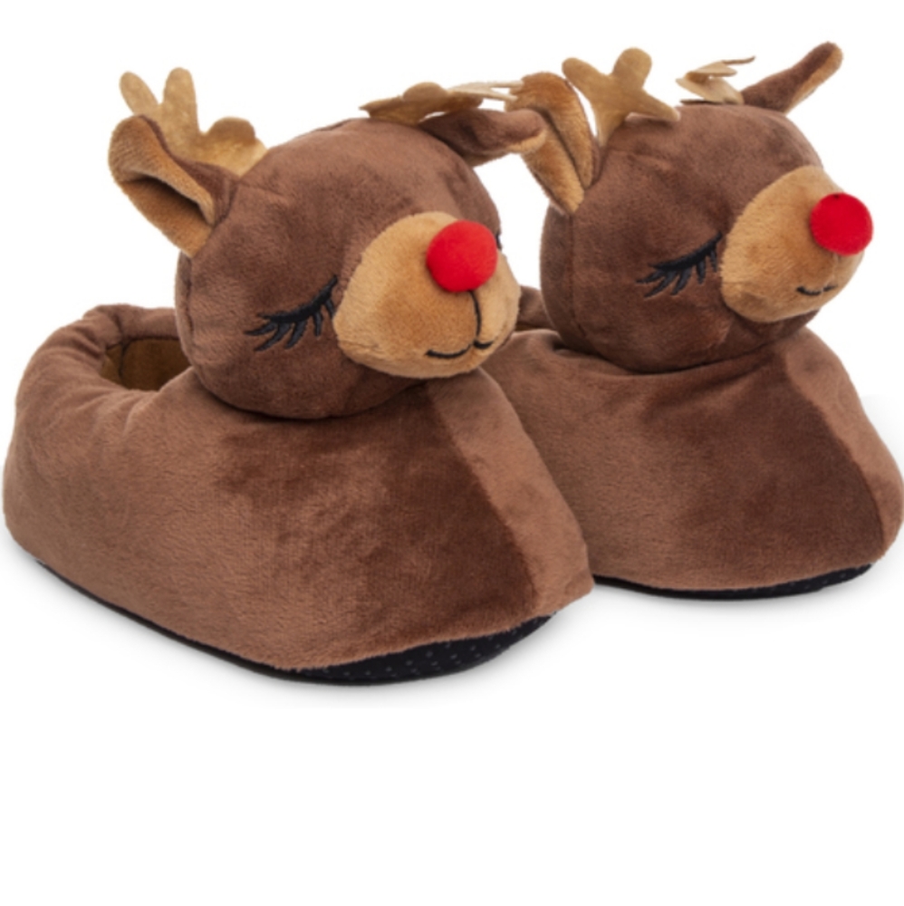Womans Reindeer Slippers size: 7-8 🦌💗